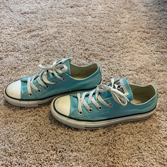 Converse Shoes Aqua Blue Converse All Stars Size 6 Poshmark